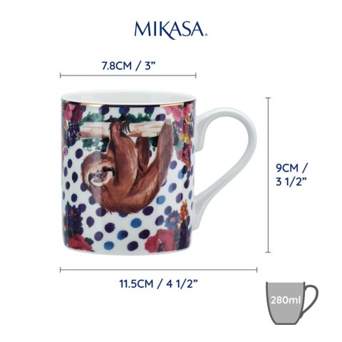 Mikasa Leniwiec — kubek porcelanowy 280 ml