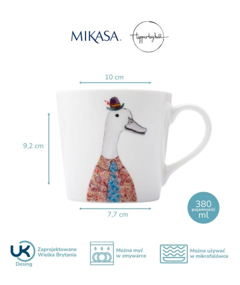 Mikasa Tipperleyhill Kaczka — kubek porcelanowy 380 ml