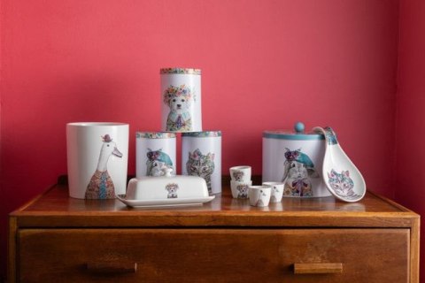 Mikasa Tipperleyhill Szczeniak — porcelanowa maselniczka na 200 g masła